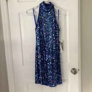 Sequined prom dress
